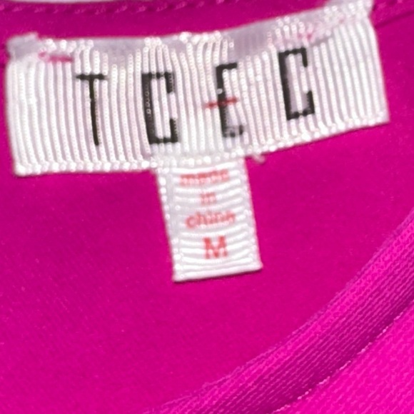 TCEC Pink Ruffle Mini Shift Dress - Picture 6 of 6